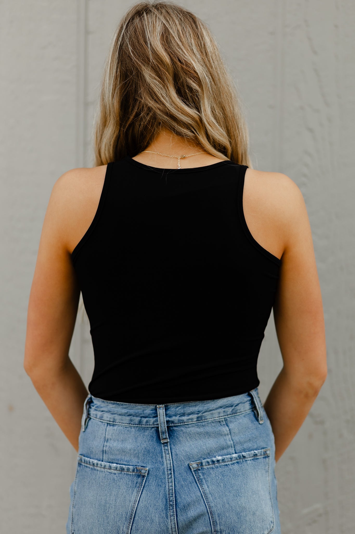 Black Tank Bodysuit